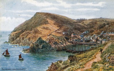 Polperro, von den Klippen von Alfred Robert Quinton